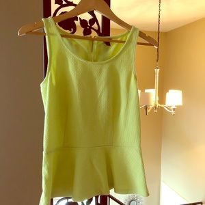 Ann Taylor hot green fitted top